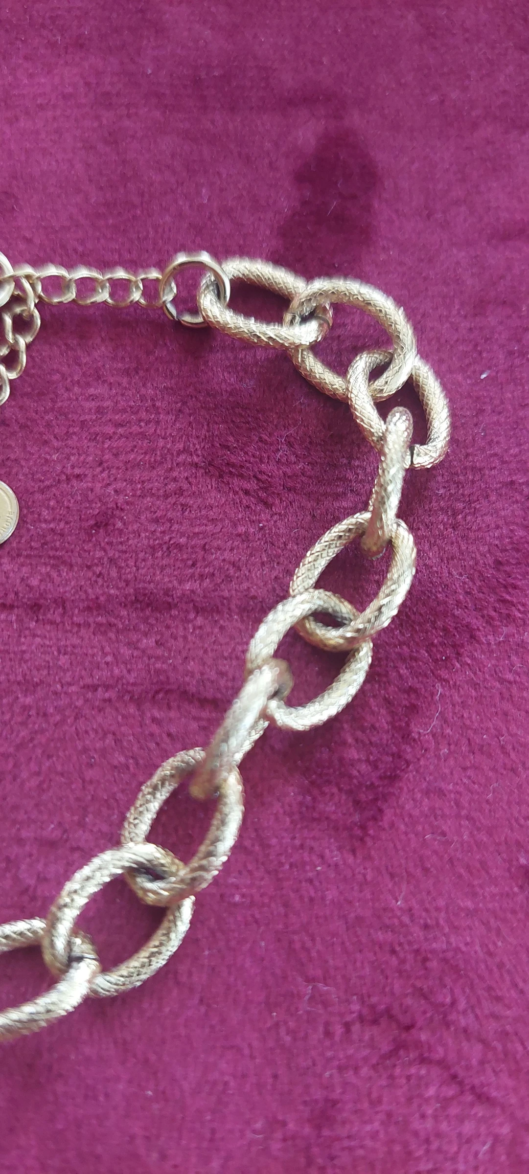 Mooie gouden armband DOTTILOVE van roestvrij staal – Grote schakel 🌟 – photo 2